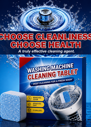 Washing Machine Cleaner Tablets | 24 per pack + 12 Free  | Descaler & Deodorizer for Front & Top Loaders,  Cleans Drum & Door Seal – 1.5 Years Supply