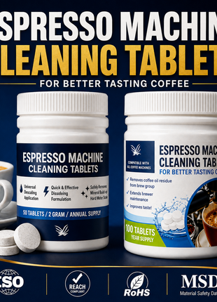Espresso Machine Cleaning Tablets | All Brands Machine Compatible | Expresso Machine Backflush Oil Remover