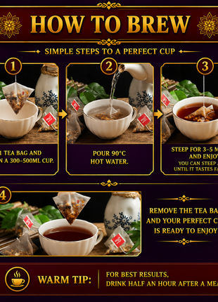 Sleep Aid Tea |Melatonin production| 100% Natural Traditional Chinese – For Men and Women  | Caffeine Free, Sugar Free, Vegan | 2000-Year Chinese Herbal Recipe | 30 Tea Bags